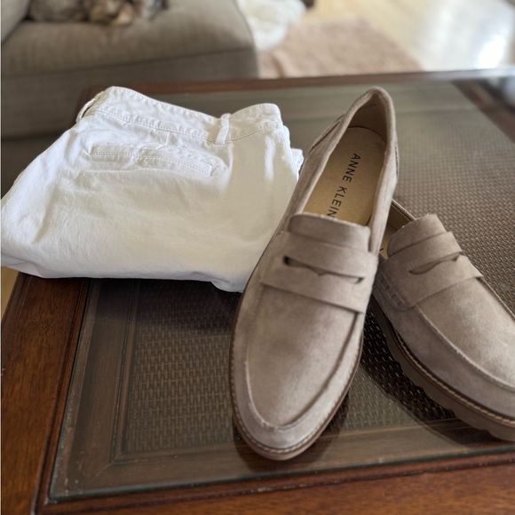 NEW NEVER WORN ANNE KLEINE Women’s Suede Loafers - Gray - Picture 3 of 4